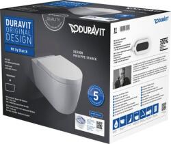 Duravit ME by Starck wc csésze lassú záródású ülőkével függesztett perem nélkül fehér 452909AAA1 (452909AAA1)