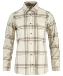 Fjällräven ÖVIK LITE FLANNEL SHIRT WOMEN Cămașă cu mânecă lungă Chalk White-Fossil M
