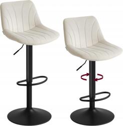 Songmics 2 db-os bárszék szett Songmics Szürke szövet 108cm (LJB161WD01)