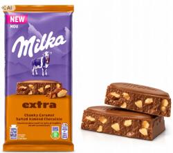 Milka Extra Chunky Caramel Salted tejcsokoládé karamell mandula 190g