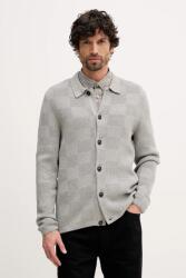 Barbour pamut kardigán Falton - szürke XL