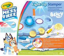 Crayola Crayola: Color Wonder Bluey Set cu ștampilă magică luminoasă (75-0274)