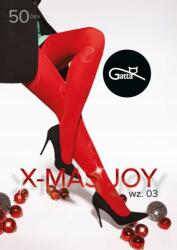 Gatta Karácsonyi Harisnyanadrág X-Mas Joy wz. 03 50 den Mikulás fekete Nero 4 (00071Y030490)