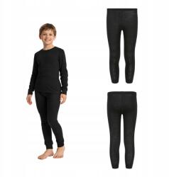 WOOLCANO Merino 100% Woolcano gyerek termo nadrág PANT0975 fekete 11-12Y (PANT0975)