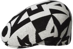 Kangol Kangol, basca Superfan 504, Negru/Alb (Alege masura: S)