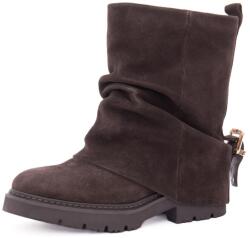 Alma En Pena Botine dama din piele intoarsa, Alma En Pena I260885 CROSTA COFFEE, maro
