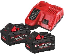 Milwaukee Set de acumulatori și încărcător M18 FORGE Milwaukee M18 FORGENRG-802