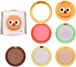 Kevin&Coco Paleta Multifunctionala, KevinCoco, Model Burger, Set Machiaj 5 in 1, Blush, Iluminator, Contur, Pudra, Design Compact, 122 g, 8.7 x 8.7 x 6 cm, Nuanta 01