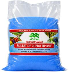 Mifalchim Sulfat de Cupru (Piatra Vanata) - Fungicid Clasic pentru Vita de Vie, Pomicultura, Legumicultura - Autorizat Agricultura Ecologica 25KG