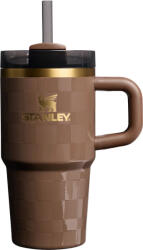 STANLEY Cană termică cu mâner și pai Quencher Flowstate Espresso Check 590 ml (10-12817-0357)