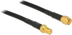 Delock Cablu RP-SMA tată/mamă, 3m, negru (89424)