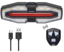  Lumina spate pentru bicicleta sau trotineta cu semnalizatoare, cu incarcare tip C (OEM)
