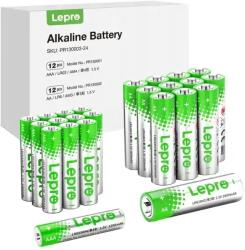 Lepro Baterii alcaline LEPRO 130003-24 AA/AAA, pachet de 24 de bucati (092920)