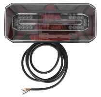 WAŚ Lampa Spate Stanga (led 12/24v cu Semnalizare Lampa Anti-ceata Lampa Mers Inapoi cu Lumini Frana Lumini Parcare/Pozitie (1278 DD L BLACK W184DD)