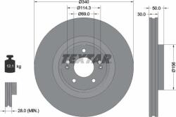 Textar 92342803 - Disc frana Fata - stanga / dreapta - HYUNDAI SANTA FE IV. SANTA FE IV - SUV. SANTA FÉ III. KIA SORENTO III 2.0D - 3.5 01.15 - - Textar-92342803 (TEXTAR92342803)