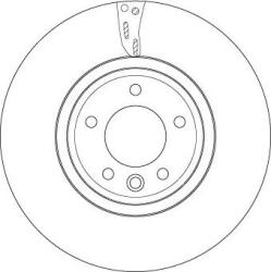 TRW DF6954S - Disc frana - Brake Disc - TRW-DF6954S (TRWDF6954S)