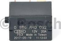 Bosch 0 986 AH0 092 - Releu, claxon - BOSCH-0 986 AH0 092 (BOSCH0986AH0092)