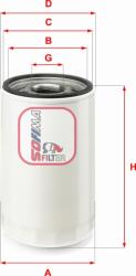 Sofima S 8041 RH - Filtru ulei - FILTRU HIDRAULIC. SISTEM DIRECTIE - Sofima-S 8041 RH (SOFIMAS8041RH)