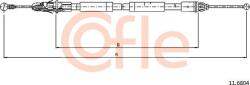 Cofle 11.6804 - Cablu, frana de parcare - CABLU. FRANA DE PARCARE - compatibil Nissan. Renault. Opel. Vauxhall - Cofle-11.6804 (COFLE116804)
