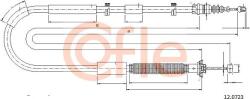 Cofle 12.0723 - Cablu, frana de parcare - Cofle-12.0723 (COFLE120723)