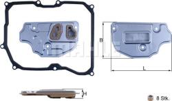 MAHLE HX 256D - Filtru hidraulic, cutie de viteze automata - FILTRU ULEI HIDRAULIC. TRANSMISIE - MAHLE - compatibil Seat. Skoda. Vw - MAHLE-HX 256D (MAHLEHX256D)