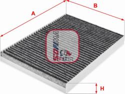 Sofima S 4292 CA - FILTRU AER POLEN CARBON ACTIV - compatibil Audi. Bentley. Porsche. Vw - Sofima-S 4292 CA (SOFIMAS4292CA)