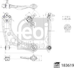 FEBI Bilstein 183619 - Brat, suspensie roata - Brat suspensie fata dreapta transversal spate 18 mm HYUNDAI SONATA VII. TUCSON. TUCSON - SUV. KIA SPORTAGE IV 1 - FEBI Bilstein-183619 (FEBIBILSTEIN183619)