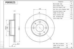 AISIN P6R902S - Disc frana - AISIN-P6R902S (AISINP6R902S)