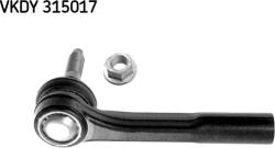 SKF Cap de bara dreapta FIAT CROMA. CROMA - KOMBI. OPEL SIGNUM. VECTRA C. VECTRA C GTS 1.6 - 3.2 04.02 - 12.11 - SKF-VKDY 315017 (SKFVKDY315017)