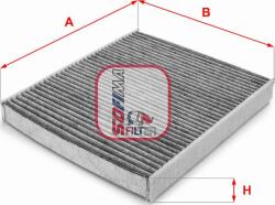 Sofima S 4199 CA - FILTRU. AER HABITACLU - compatibil Audi. Seat. Skoda - Sofima-S 4199 CA (SOFIMAS4199CA)