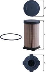 MAHLE KX 484D - Filtru combustibil - MAHLE-KX 484D (MAHLEKX484D)