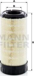 Mann-Filter C 16 015 - FILTRU AER - compatibil New - Mann-Filter-C 16 015 (MANNFILTERC16015)