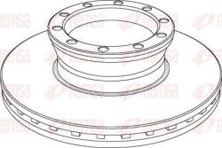 Ferodo FCR146A - DISC FRANA LIVRABIL 1 BUC PRET-BUC - compatibil Man - Ferodo-FCR146A (FERODOFCR146A)