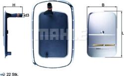 MAHLE HX 165KIT - Filtru hidraulic, cutie de viteze automata - Filtru ulei cutie viteze BMW 3 E46. 5 E39. X3 E83 1.9 - 3.0D 12.97 - 12.07 - MAHLE-HX 165KIT (MAHLEHX165KIT)