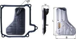 MAHLE HX 264D - Filtru hidraulic, cutie de viteze automata - MAHLE-HX 264D (MAHLEHX264D)