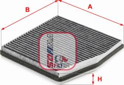 Sofima S 4262 CA - FILTRU AER POLEN CARBON ACTIV - compatibil Fiat - Sofima-S 4262 CA (SOFIMAS4262CA)