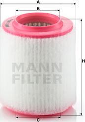 Mann-Filter C 1652/2 - Filtru aer - Mann-Filter-C 1652/2 (MANNFILTERC16522)
