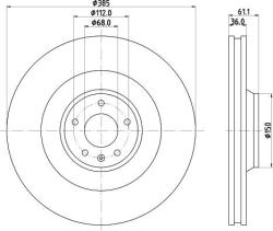 ATE 24.0136-0107.1 - DISC FRANA - compatibil Audi - ATE-24.0136-0107.1 (ATE24013601071)