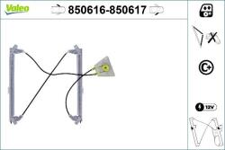 VALEO 850616 - MECANISM ACTIONARE GEAM - compatibil Audi - VALEO-850616 (VALEO850616)