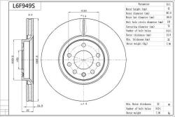 AISIN L6F949S - Disc frana - AISIN-L6F949S (AISINL6F949S)