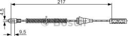 Bosch 1 987 482 251 - Cablu, frana de parcare - CABLU. FRANA DE PARCARE - compatibil Opel - BOSCH-1 987 482 251 (BOSCH1987482251)