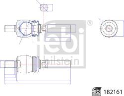 FEBI Bilstein 182161 - Articulatie axiala, cap de bara - FEBI Bilstein-182161 (FEBIBILSTEIN182161)