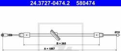 ATE 24.3727-0474.2 - Cablu, frana de parcare - Cablu frana de mana Fata - stanga / dreapta - 1867mm MERCEDES SPRINTER 3.5 - T B906. SPRINTER 3 - T B906. SPRINTER 4.6 - T B906. SPRINTER 5 - T B906 1. - ATE