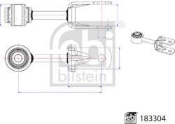 FEBI Bilstein 183304 - Brat / bieleta suspensie, stabilizator - Bieleta bara stabilizatoare spate stanga / dreapta 139mm MAN TGE. VW CRAFTER 2.0D 09.16 - - FEBI Bilstein-183304 (FEBIBILSTEIN183304)