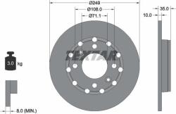 Textar Disc frana spate - stanga / dreapta - DS DS 3 - DS 3. CITROEN C4 III. C4 X. OPEL CORSA F. CORSA F - HATCHBACK. MOKKA. PEUGEOT 2008 II. 208 II 1.2 - E - Textar-92325803 (TEXTAR92325803)
