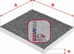 Sofima S 4273 CA - FILTRU AER POLEN CARBON ACTIV - compatibil Toyota - Sofima-S 4273 CA (SOFIMAS4273CA)