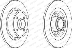 Ferodo DDF1381 - Disc frana - Ferodo-DDF1381 (FERODODDF1381)