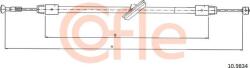 Cofle 10.9834 - Cablu, frana de parcare - CABLU. FRANA DE PARCARE - compatibil A6394201385 - Cofle-10.9834 (COFLE109834)
