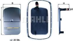MAHLE HX 159KIT - Filtru hidraulic, cutie de viteze automata - MAHLE-HX 159KIT (MAHLEHX159KIT)