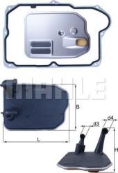 MAHLE HX 161D - Filtru hidraulic, cutie de viteze automata - FILTRU ULEI HIDRAULIC - MAHLE - compatibil Mercedes - MAHLE-HX 161D (MAHLEHX161D)